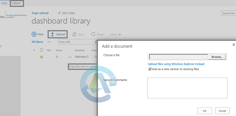 move a file to the SharePoint document library
